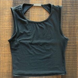 SHEIN black Sleeveless backless Top